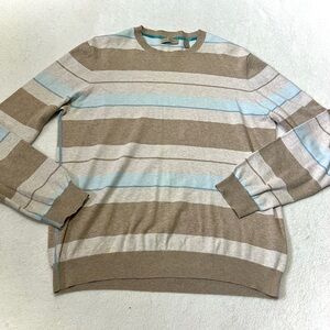 Ted Baker Pull-Over Striped Crewneck Sweater - Size 4/Large